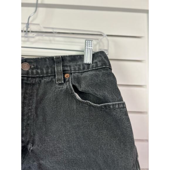 Levi's 550 Relaxed‎ Fit Distressed Denim Shorts Frayed Hem Cotton Size L Large - Picture 3 of 8